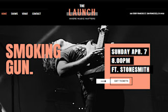 design squarespace musician website band website music production website