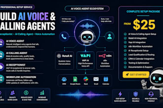 build ai voice agent, ai calling agent, retell ai, vapi ai, n8n ai receptionist