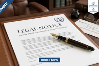 draft a legal notice, demand letter, or legal document