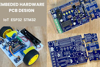 design embeded hardware, pcb schematic and layout for esp32, stm32 and more