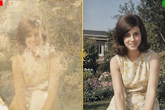 enhance and restore damaged photos