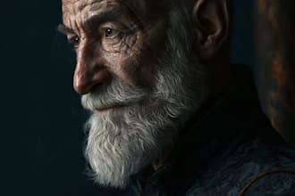 create realistic digital portrait and illustration