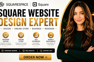 build square online store redesign squarespace website design square booking seo