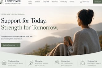design squarespace pain management chronic illness website oncology clinic site