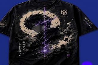 design trending anime streetwear and graphic t shirt
