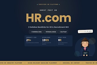 write artical and publish hr com with dofollow links