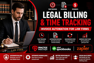 do practicepanther quickbooks zapier legal billing time tracking invoice automat