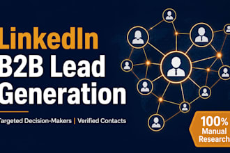 do linkedin b2b lead generation and prospect list building