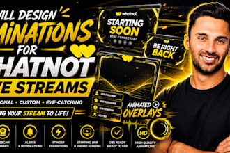 design custom animations for whatnot live streams