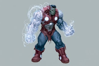 do a superhero comic