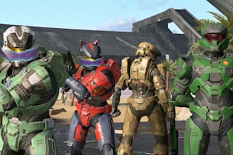 edit, rig, create vrchat avatar halo avatar spartan avatar vrc 3d character