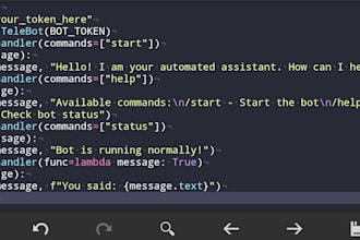 custom python telegram bot for automation