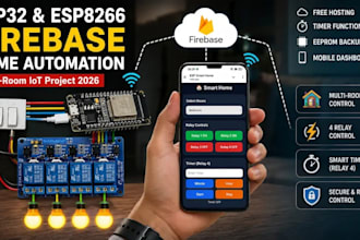develop esp32, arduino, iot programming, automation projects, smart home devices