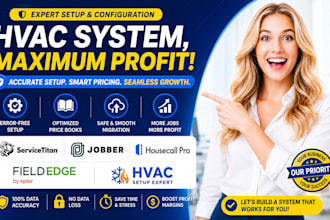 servicetitan jobber housecall pro fieldedge hvac setup, price books, migration