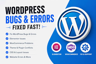 fix wordpress bugs and errors