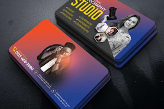 design a professional photography business card for photographers and studios