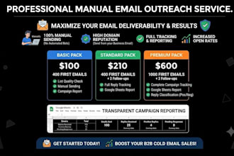 manually send b2b cold email campaigns from your domain