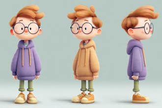 draw cute cartoon character