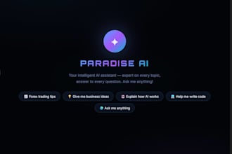build a professional ai chatbot website for your business