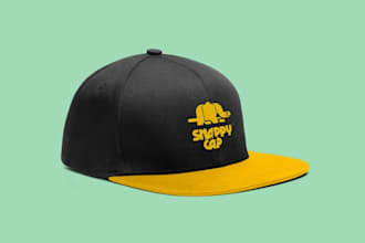 design a custom cap, hat and snapback design for your brand