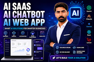 build ai website ai saas app ai mobile app ai chatbot ai agent