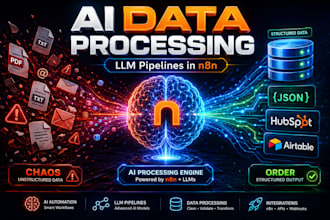 build ai data processing, parsing, and extraction workflows in n8n