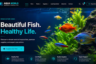 design squarespace aquarium fish website exotic pet shop website exotic animal