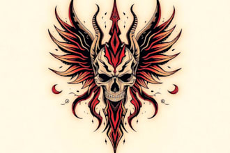 make a killer tribal and cybersigilism tattoo for you