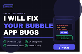 bubble app bugs, errors and do maintenance