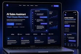 design a modern ai chatbot landing page