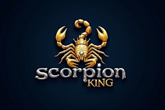 design outstanding scorpion king logo in one day