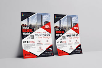 design a professional corporate business flyer for marketing and promotion