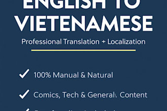 be your english to vietnamese translator