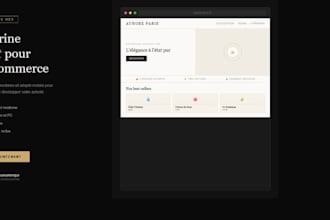 creer un site web vitrine professionnel pour commerce