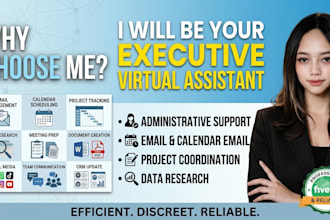 be your executive virtual assistant