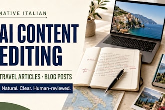 edit and humanize ai travel content in native italian