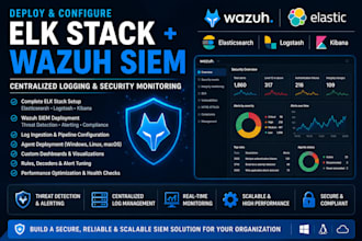 deploy and configure elk stack with wazuh siem