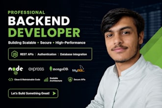 develop a secure nodejs backend rest API