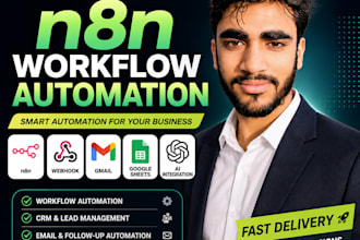 build n8n workflow automation, CRM, ai agents, webhook integ