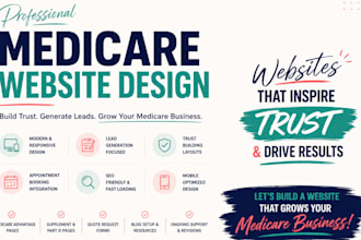 medicare website healthcare website insurance website medicare agent web design