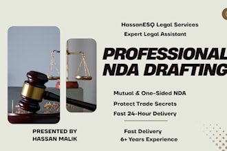 draft a professional non disclosure agreement nda
