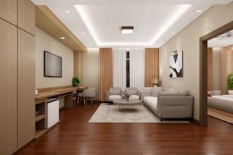 create realistic sketchup 3d models and enscape renderings