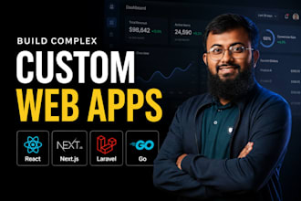build custom web apps with react, nextjs, laravel or go