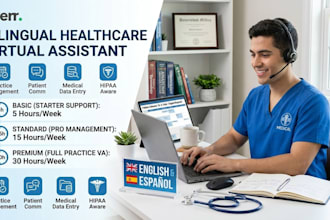 be your healthcare virtual assistant for 10 hours a week