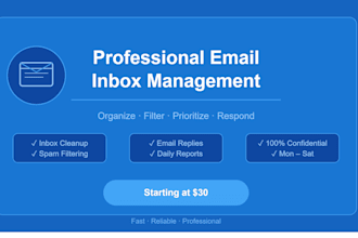 professionally manage and organize your email inbox
