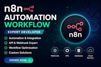 create n8n automation with API and webhook integration