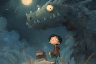 make children book cover illustration and kids book cover
