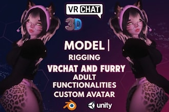 create custom vrchat avatar edit furry avatar upload vrchat nsfw vrc character