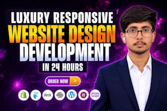 bulid a modern responsive website or word press website