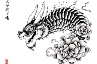 create amazing japanese oriental tattoo